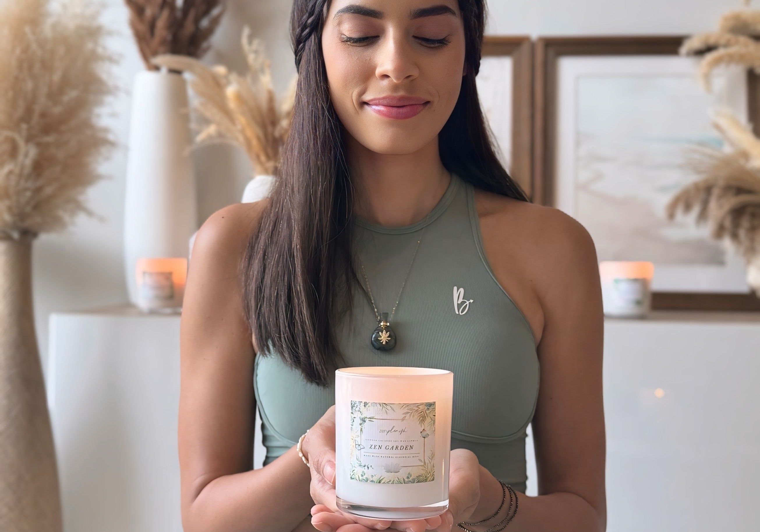 Zenplenish coconut soy wax candle