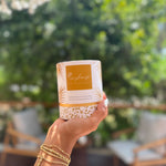 natural coconut soy wax candle with essential oils, Zenplenish, UAE, Home, Natural Fragrance, elegant box packaging