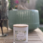 Natural coconut soy wax candle, essential oils, Zen Garden, Zenplenish, UAE, Blue Lotus, Bergamot, Lavender, Lemon, Verbena, Natural Fragrance, home