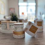 natural coconut soy wax candle, essential oils, elegant box packaging, UAE, Zenplenish